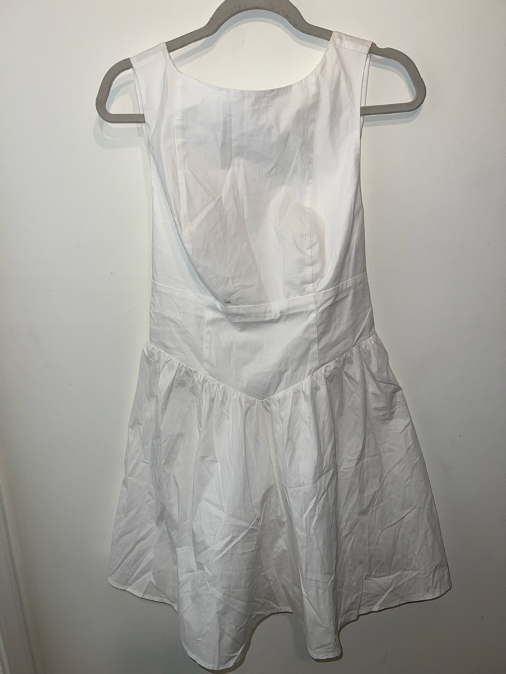 wild fable White Asymmetrical Fit-and-Flare Dress